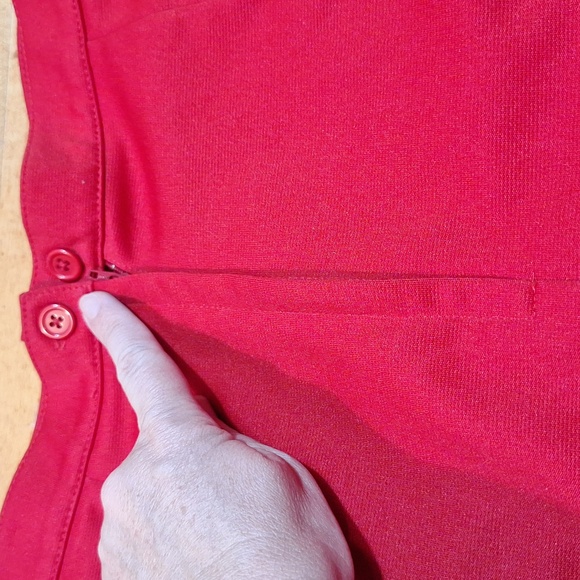 2 Piece Cheer Suit Costume FCA Tina Fey Red Black Youth 2XL OR Womens XS/S - Picture 9 of 11